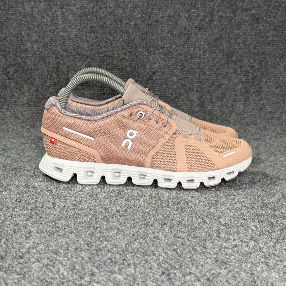On Running Cloud 5 Shoes Women's 7.5 Rosebrown Fog Athletic Run Training Sneaker